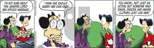 Baldo on Thursday January 2, 2003 Comic Strip