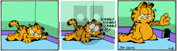 Garfield on Saturday April 8, 1989 Comic Strip