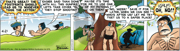 Alley Oop on Saturday April 21, 2018 Comic Strip