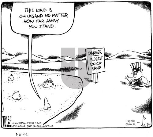 Tom Toles on Sunday March 31, 2002 Comic Strip