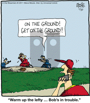 In the Bleachers - Saturday April 30, 2011 Comic Strip