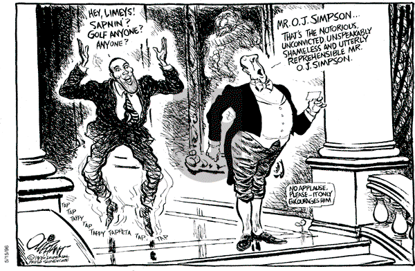Pat Oliphant - Wednesday May 15, 1996 Comic Strip