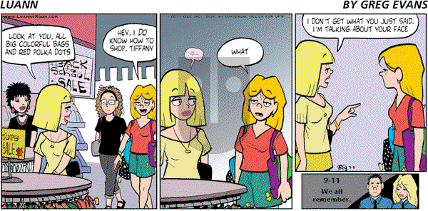 Luann on Sunday September 11, 2011 Comic Strip
