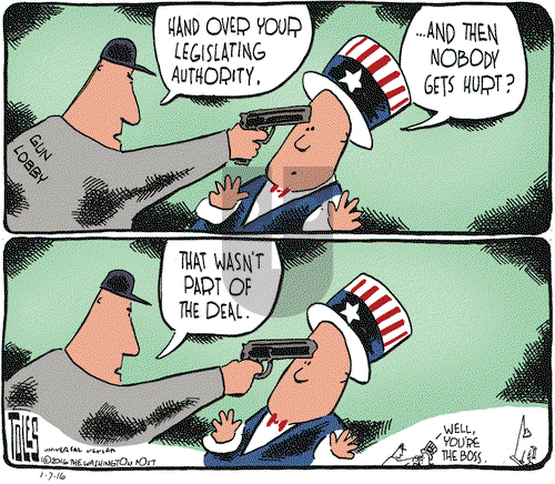 Tom Toles on Thursday January 7, 2016 Comic Strip