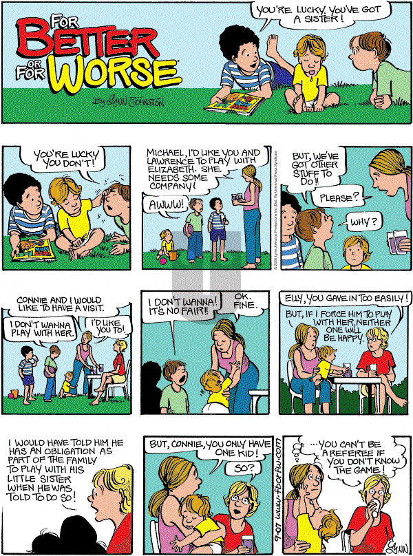 For Better or For Worse - Sunday September 7, 2008 Comic Strip