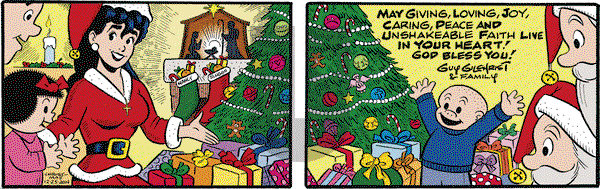 Nancy on Thursday December 25, 2014 Comic Strip
