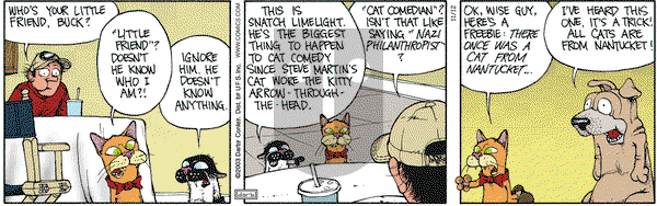 Get Fuzzy on Wednesday November 12, 2003 Comic Strip