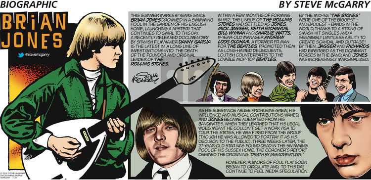 Biographic on Sunday July 26, 2020 Comic Strip