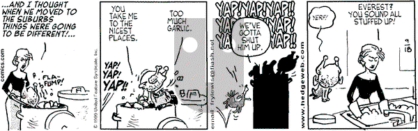 Over the Hedge on Saturday September 18, 1999 Comic Strip