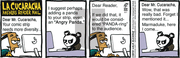 La Cucaracha on Monday June 7, 2010 Comic Strip
