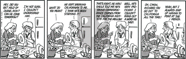 Doonesbury on Saturday May 12, 1979 Comic Strip