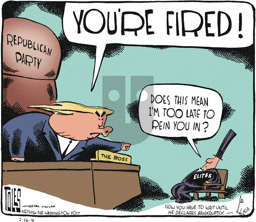 Tom Toles on Friday February 26, 2016 Comic Strip