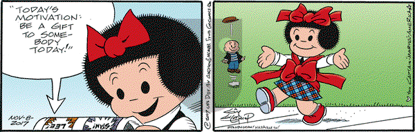 Nancy on Wednesday November 8, 2017 Comic Strip