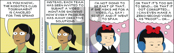 Nancy on Friday January 15, 2021 Comic Strip