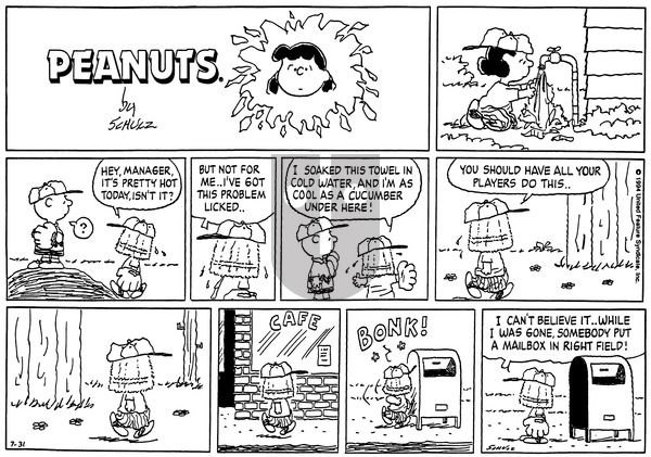 Peanuts on Sunday July 31, 1994 Comic Strip