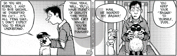Get Fuzzy on Thursday August 9, 2001 Comic Strip