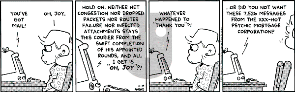 FoxTrot on Monday November 19, 2001 Comic Strip