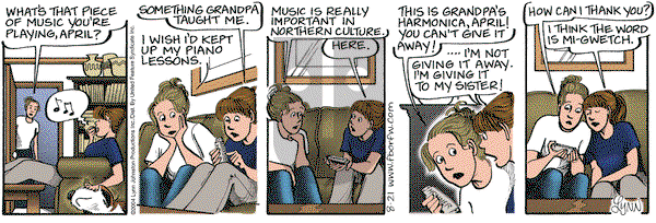For Better or For Worse on Saturday August 21, 2004 Comic Strip