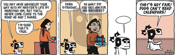 Pooch Cafe on Monday April 11, 2016 Comic Strip