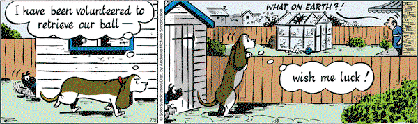 Fred Basset on Monday July 2, 2018 Comic Strip