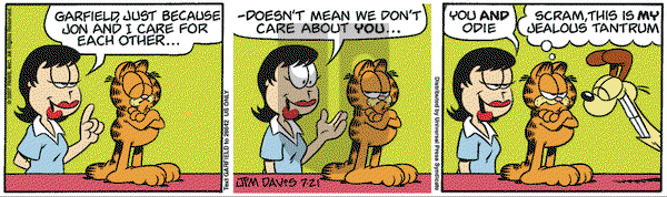 Garfield on Saturday July 21, 2007 Comic Strip