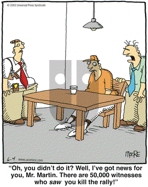 In the Bleachers on Wednesday June 4, 2003 Comic Strip