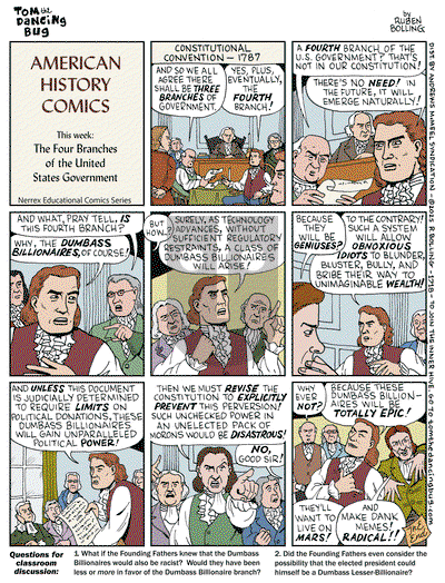 Tom the Dancing Bug on Monday January 13, 2025 Comic Strip