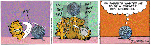 Garfield on Friday January 19, 2001 Comic Strip