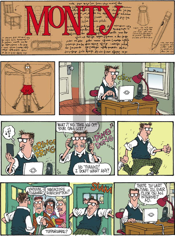 Monty on Sunday April 28, 2019 Comic Strip