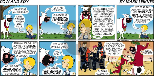 Cow and Boy Classics on Sunday August 13, 2006 Comic Strip