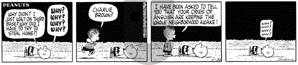 Peanuts on Tuesday May 24, 1960 Comic Strip