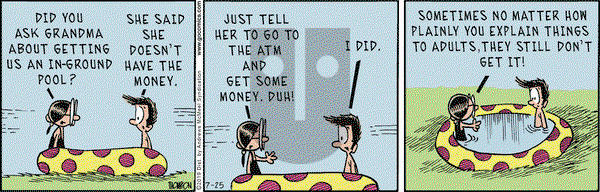 Grand Avenue on Thursday July 25, 2019 Comic Strip