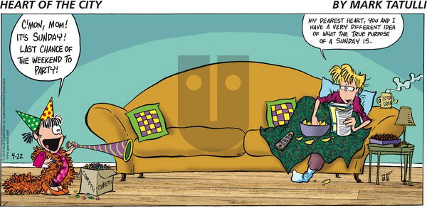 Heart of the City on Sunday April 22, 2018 Comic Strip