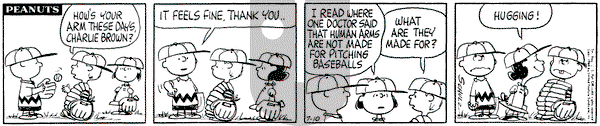 Peanuts on Friday July 10, 1964 Comic Strip