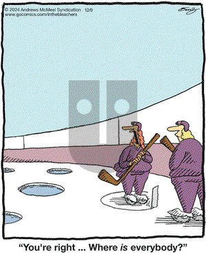 In the Bleachers - Monday December 9, 2024 Comic Strip