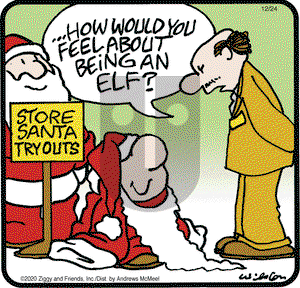 Ziggy on Thursday December 24, 2020 Comic Strip