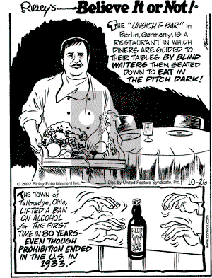 Ripley's Believe It or Not on Saturday October 26, 2002 Comic Strip