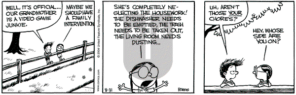 Grand Avenue on Wednesday October 13, 2004 Comic Strip