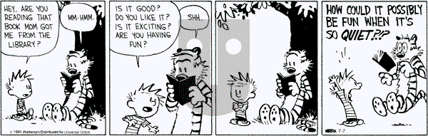 Calvin and Hobbes on Tuesday July 7, 2015 Comic Strip