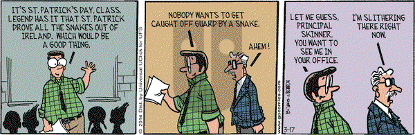 Grand Avenue on Monday March 17, 2014 Comic Strip