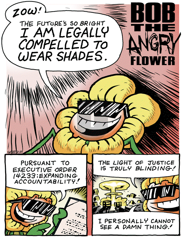Bob the Angry Flower on Monday February 24, 2025 Comic Strip