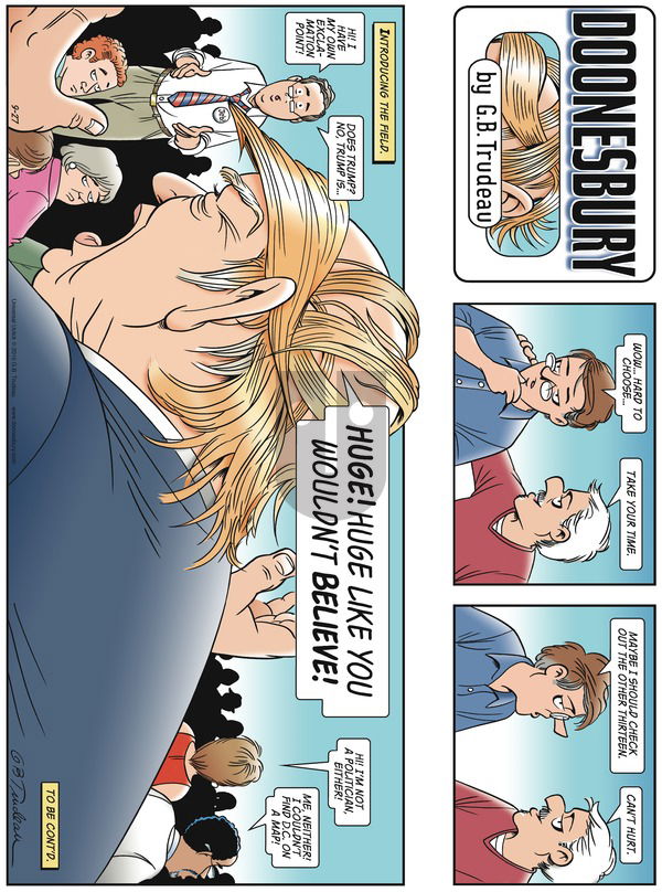 Doonesbury on Sunday September 27, 2015 Comic Strip