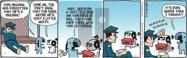 Pooch Cafe on Friday March 14, 2014 Comic Strip