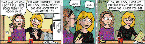Luann on Monday March 10, 2014 Comic Strip