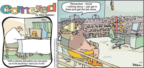 Cornered on Sunday November 6, 2011 Comic Strip