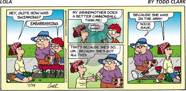 Lola on Sunday July 29, 2012 Comic Strip