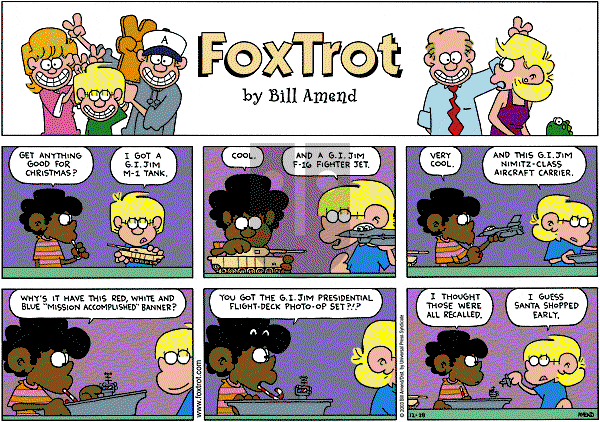 FoxTrot on Sunday December 28, 2003 Comic Strip