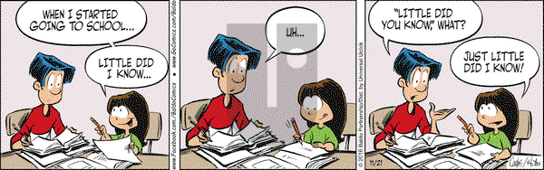 Baldo on Monday November 21, 2016 Comic Strip