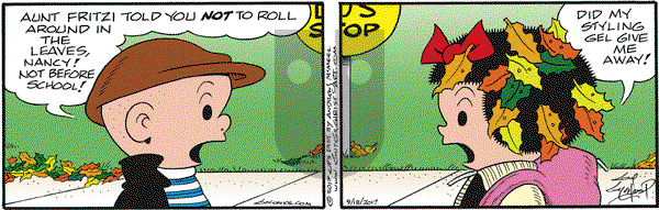 Nancy on Monday September 18, 2017 Comic Strip