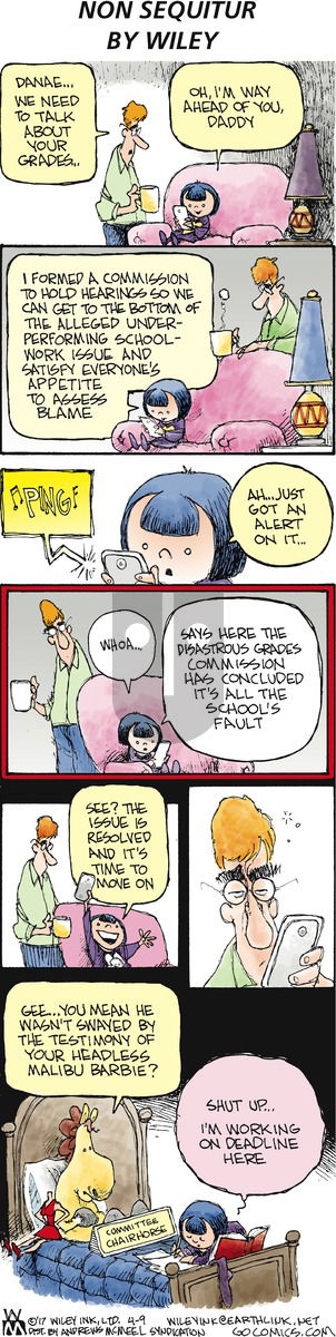 Non Sequitur on Sunday April 9, 2017 Comic Strip